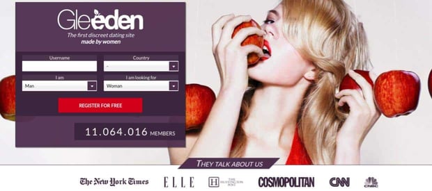 Screenshot of Gleeden
