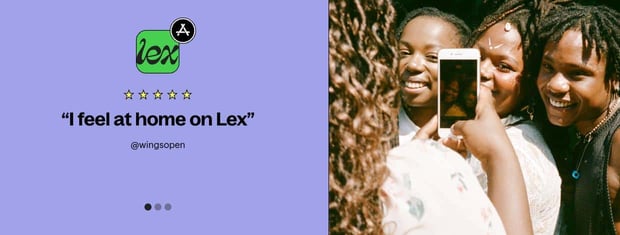 Lex user wingsopen says I feel at home on Lex