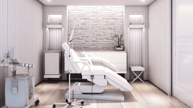 Screenshot of a Skinney Medspa room
