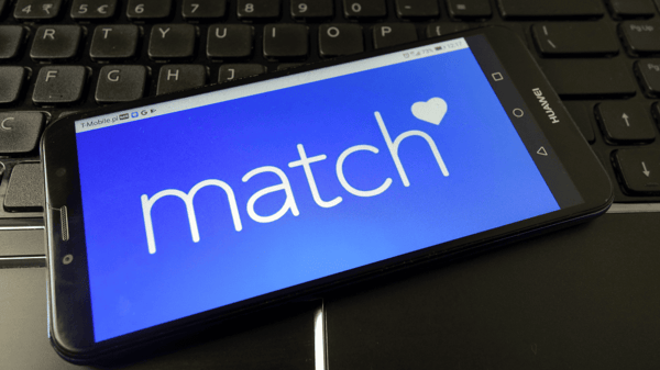 Cellphone with Match app open