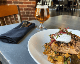 A picture of Wynkoop's salmon dish.