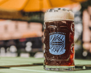 A photo of one of Wynkoop's Oktoberfest beers.