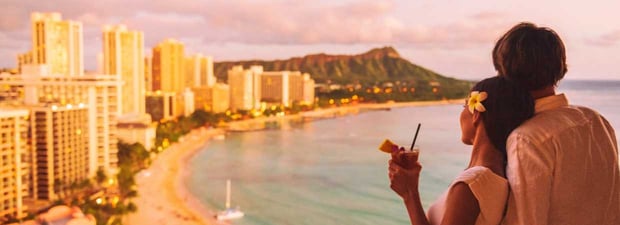 Photo of a couple in Hawaii