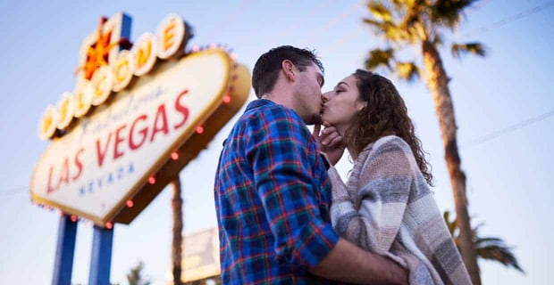 Photo of a couple in Las Vegas