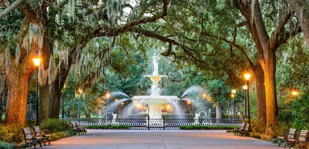 Photo of Forsyth Park Fountain in Savannah, GA