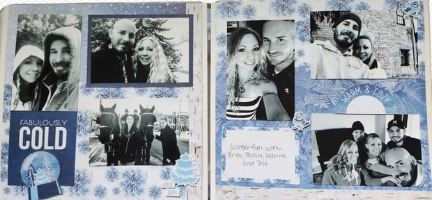 couple scrapbooking with creative memories