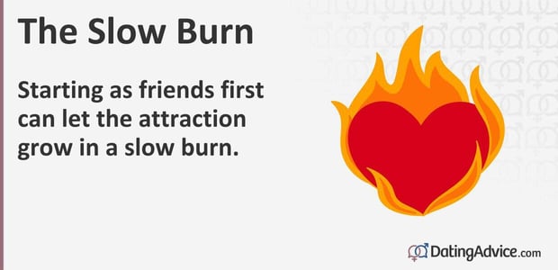 Starting as friends first can let the attraction grow in a slow burn