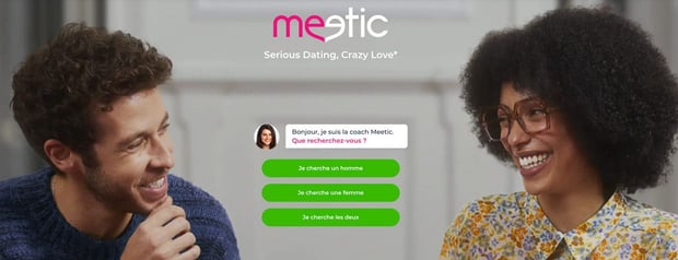 Screenshot from Meetic