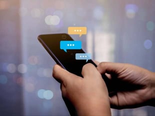 Photo of someone texting
