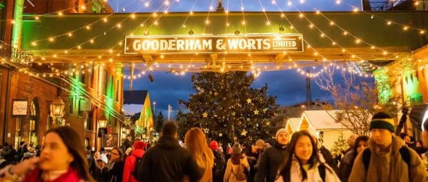 the distillery winter village