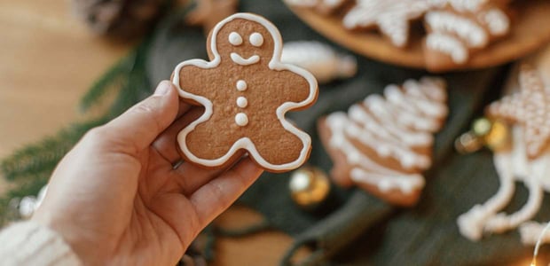 Photo of a gingerbread cookie