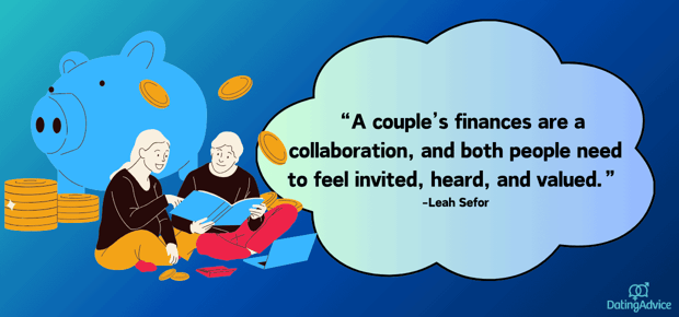 couple's finances are a collaboration