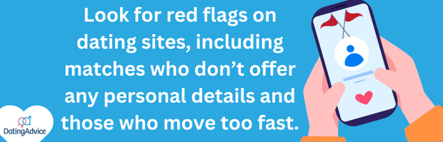 Dating red flags graphic
