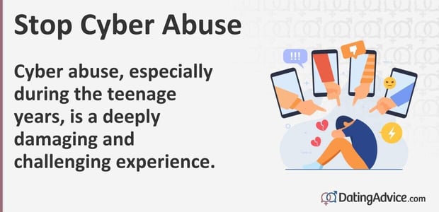 Cyber abuse, especially during the teenage years, is a deeply damaging and challenging experience. Cyber abuse, especially during the teenage years, is a deeply damaging and challenging experience.