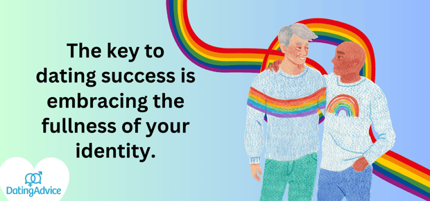 embrace your full identity while dating graphic