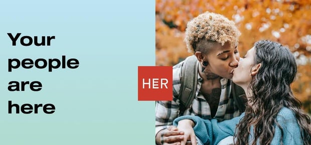 her dating platform screenshot