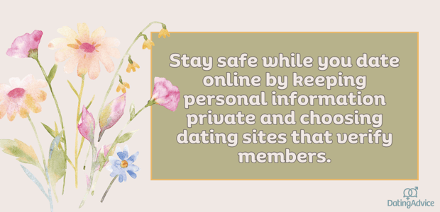 stay safe while you online date graphic