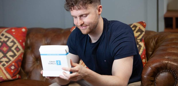 person receiving testing kit
