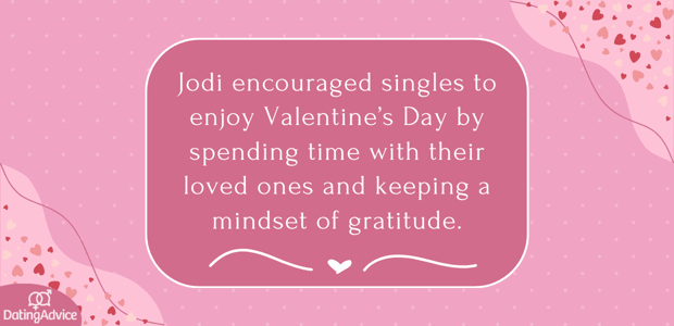 jodi klein advice for valentines day