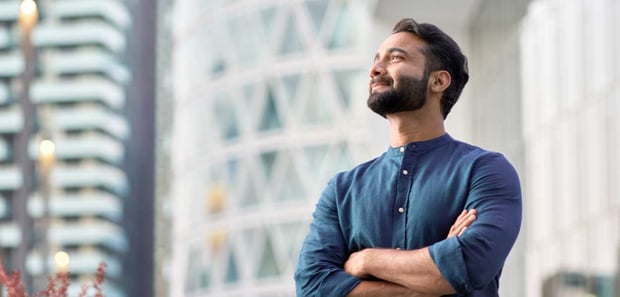 Photo of a confident man
