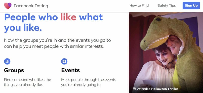 Facebook Dating screenshot Facebook Dating screenshot