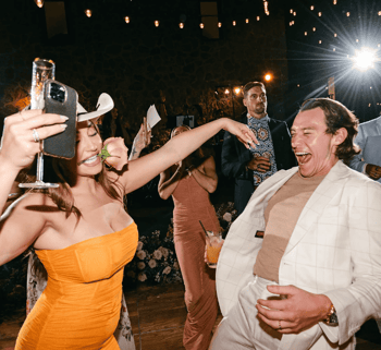 Second Song photograph of a couple dancing at a party