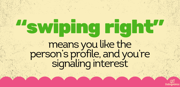 swiping right