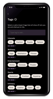Screenshot of adding tags on your Archer account