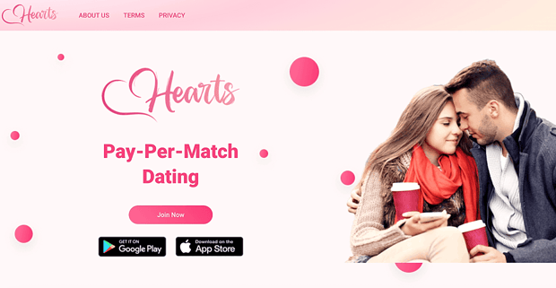 Hearts homepage