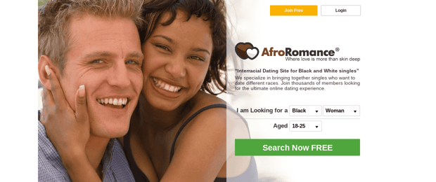 Screenshot of AfroRomance