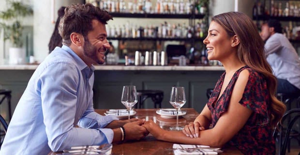 Photo of a date at a bar