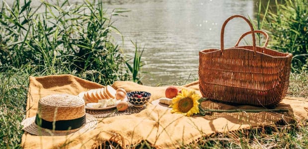 Photo of a picnic by the water