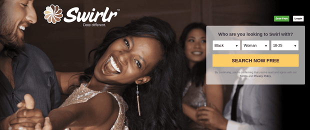 Swirlr homepage