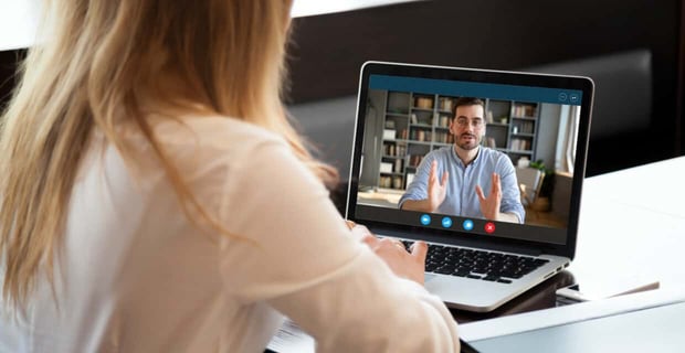 Photo of a video call