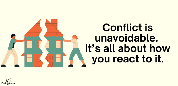 its all about how you react to conflict