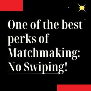 One of the best perks of matchmaking: No swiping! One of the best perks of matchmaking: No swiping!