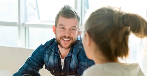 Photo of a man listening