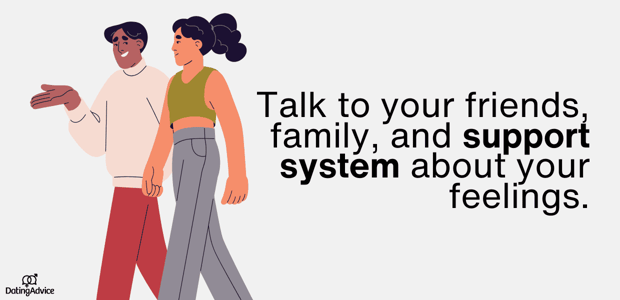 talk to family and friends