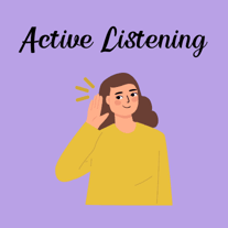 Active listening illustration Active listening illustration