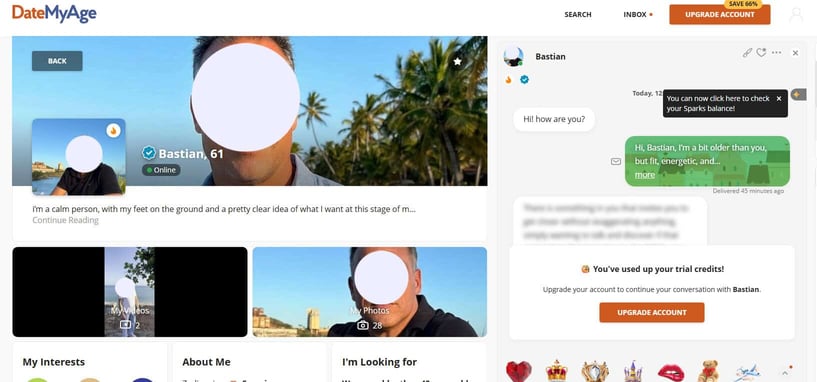 DateMyAge conversation DateMyAge conversation