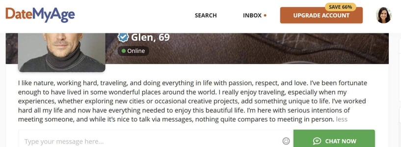 DateMyAge profile DateMyAge profile