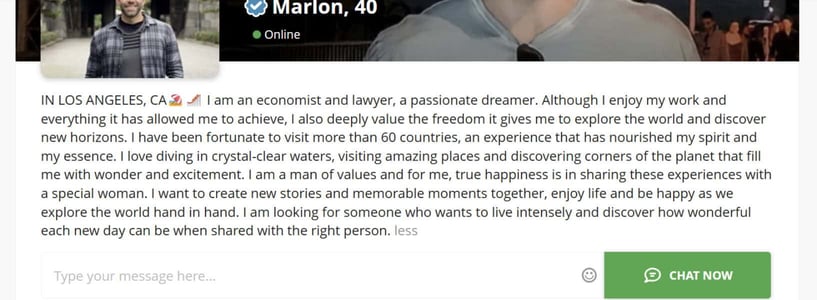 DateMyAge profile of Marlon DateMyAge profile of Marlon