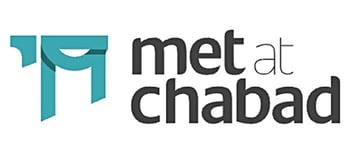 Screenshot of Met at Chabad logo