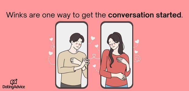 winks get conversation started