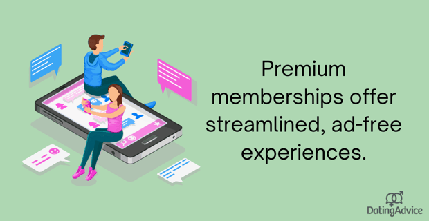 premium memberships text on a green background