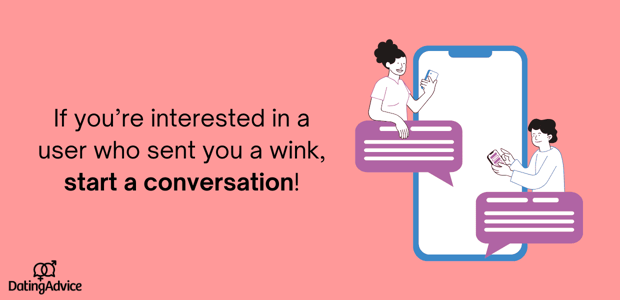 if you're interested, start a conversation