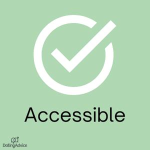 accessible text on a green background
