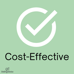 cost effective text on a green background