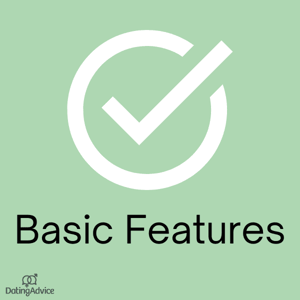 basic features text on a green background
