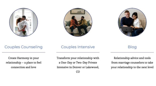 Couples Counseling Services Screenshot From Colorado Relationship Recovery